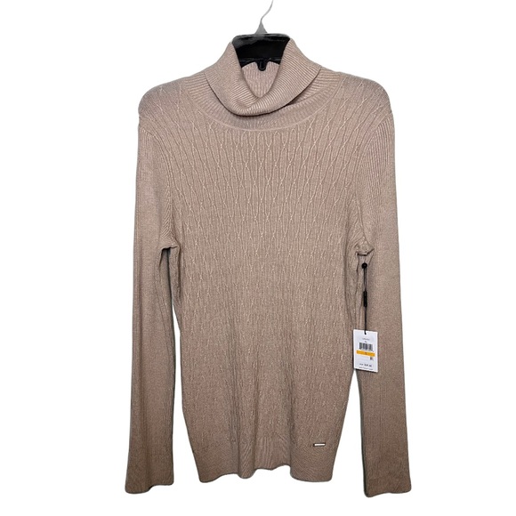 NWT CALVIN KLEIN Ribbed Turtleneck Sweater, S - Picture 1 of 8